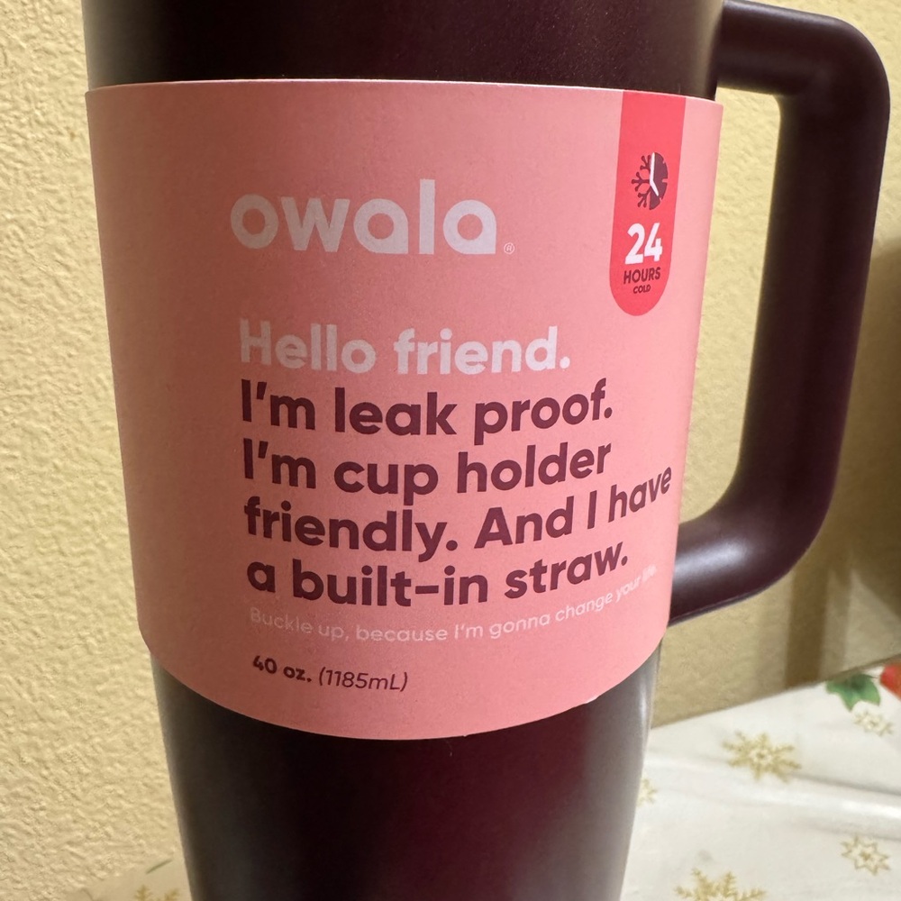 Owala Leak Proof Mug with Built-In Straw 40 oz. - Purple